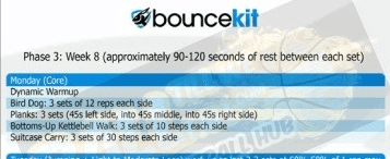 Phase 3: Week 9 to 12 of Bounce Kit