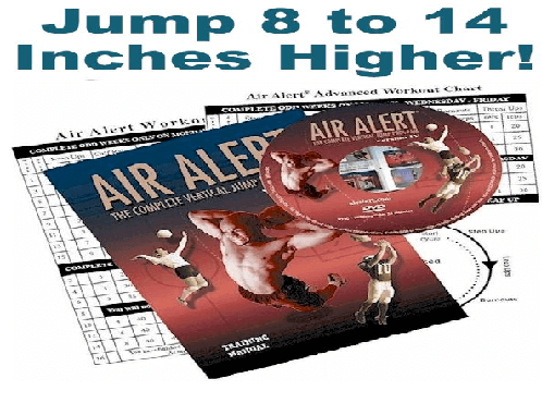 Air Alert CDs and advanced workout chart to jump 8 to 14 inches higher