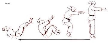 judo roll jump exercise