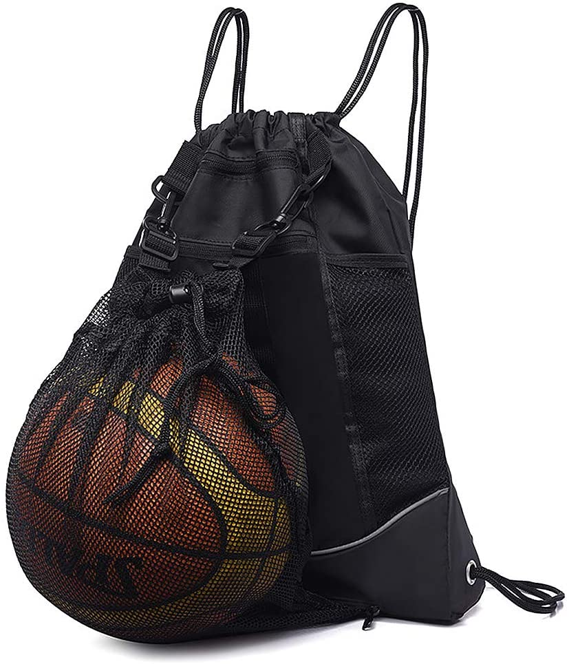 Stay Gent Drawstring Basketball Backpack