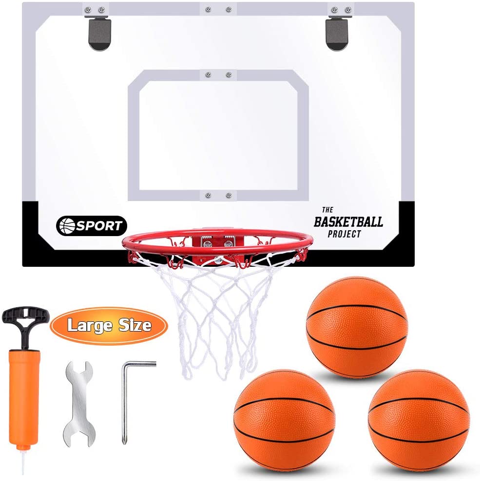 TNELTEUB Large Indoor Mini Basketball Set