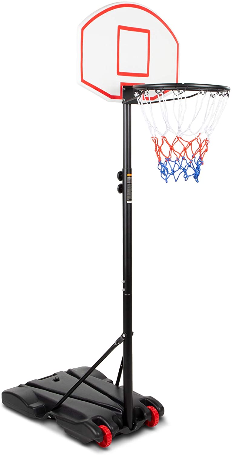Emoshayoga Children Portable Basketball Hoop Net Set Kid Basketball Stand Toy Set Outdoor Sports Exercise Children Kids Toys Gift