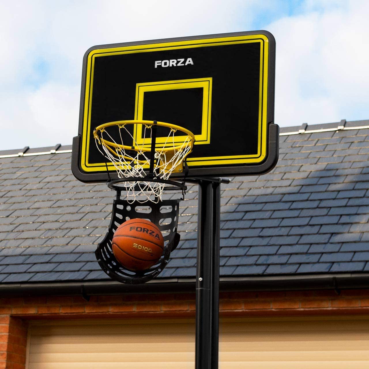 FORZA Basketball Shot Returner 180 Degree Basketball Ball Return System